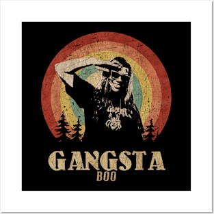 Retro Sunset Gangsta Boo Posters and Art